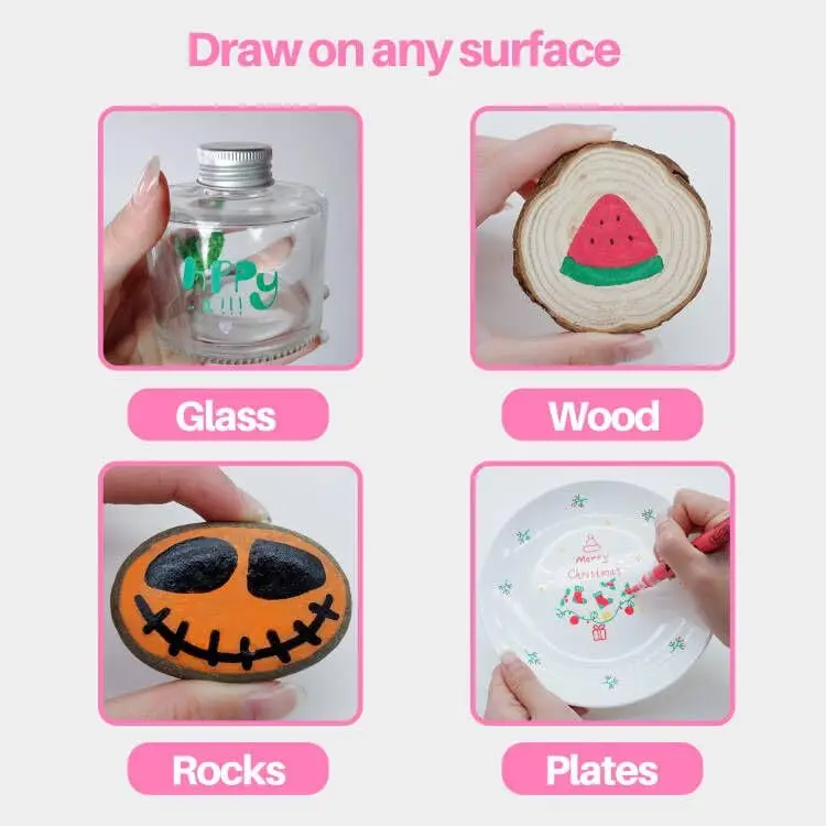 Fabric Marker Pen Permanent Textile Drawing Pens Custom Logo Fabric Marker