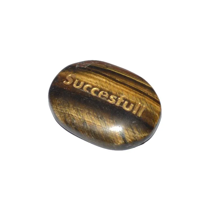 Buy Tiger Eye Successful Engraved Stone Online : Best Value of Tiger Eye Successful Engraved Stone