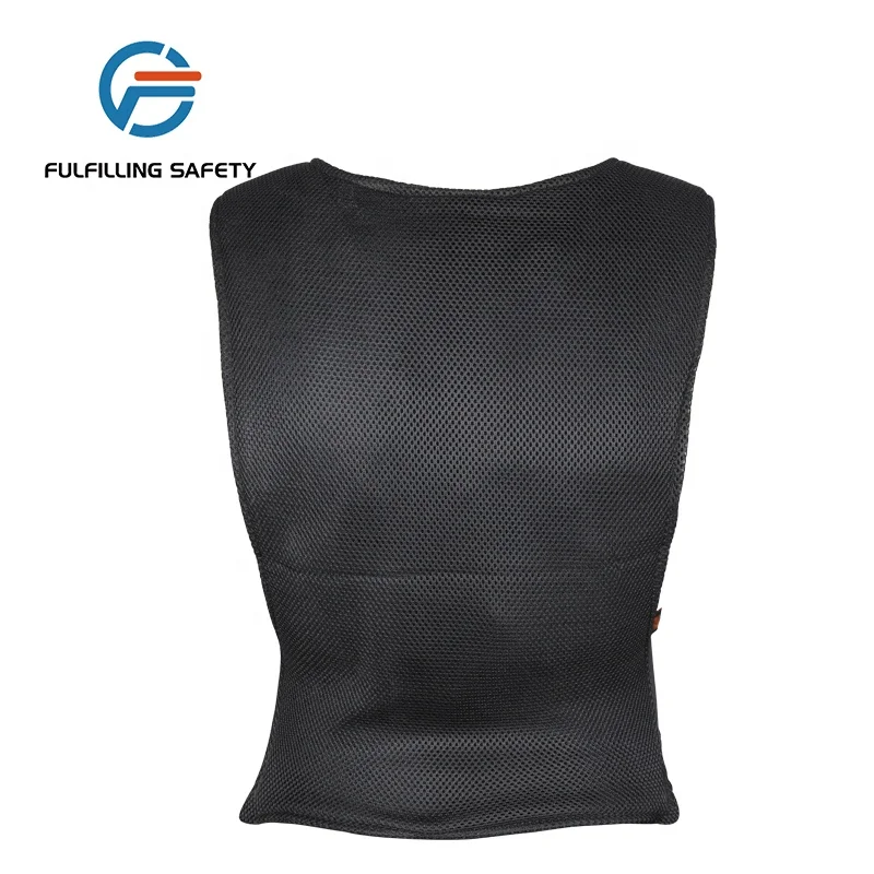 Mesh cooling vest with PCM pack safety cooling vest black