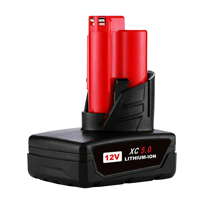12V 3.0Ah 4.0Ah 5.0Ah 6.0Ah HOT Replacement M12 Bateria  Li-ion Power Tool Battery Akku For Milwaukee Battery Case