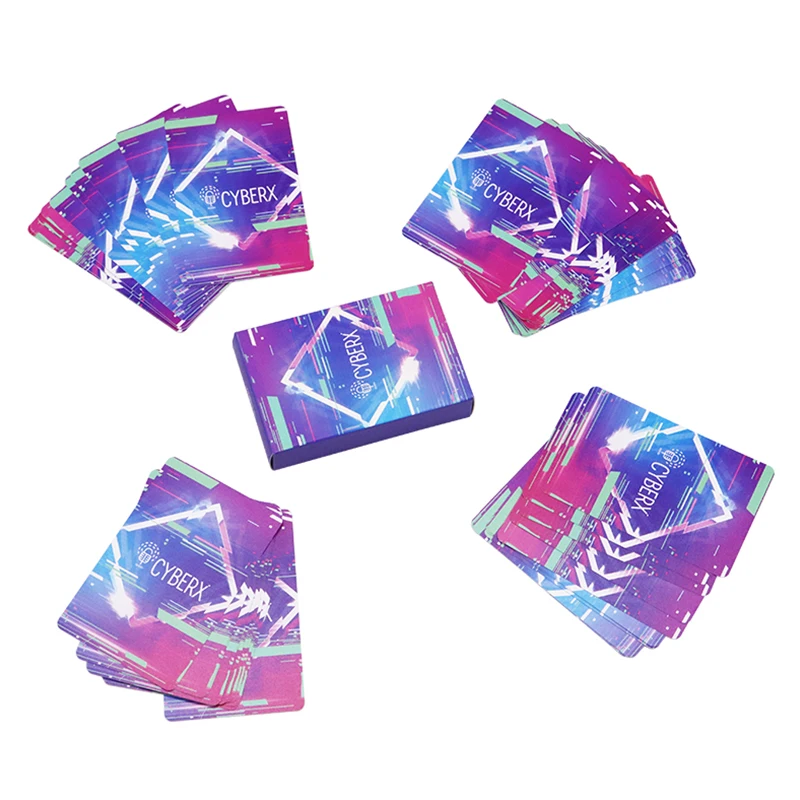 High Quality Standard poker card Customized 100% PVC Plastic Playing Card With A Glossy Tuck Box manufacturer plastic cards pvc