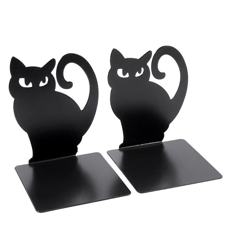 Promotional Cat Decorative Bookends Metal Bookshelves Fashion-accessory Gifts Home Decor
