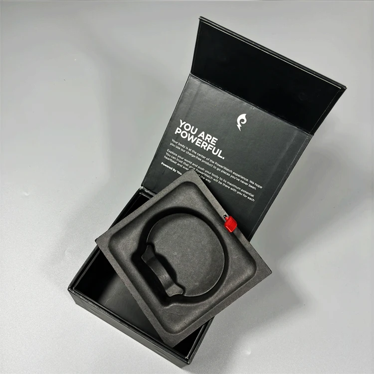 Molded pulp tray Blue tooth earphones box packaging wireless headphone sugarcane bagasse packaging