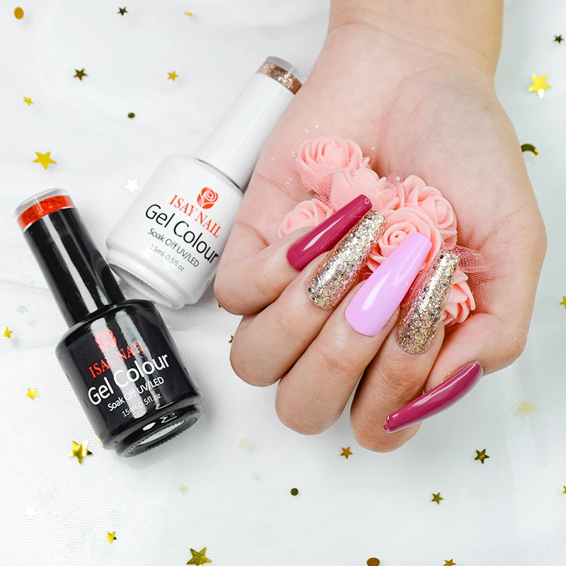 Best Sale Soak Off Gel Nail Polish Set For Nail Art Design Fashion Custom Nail Polish Set