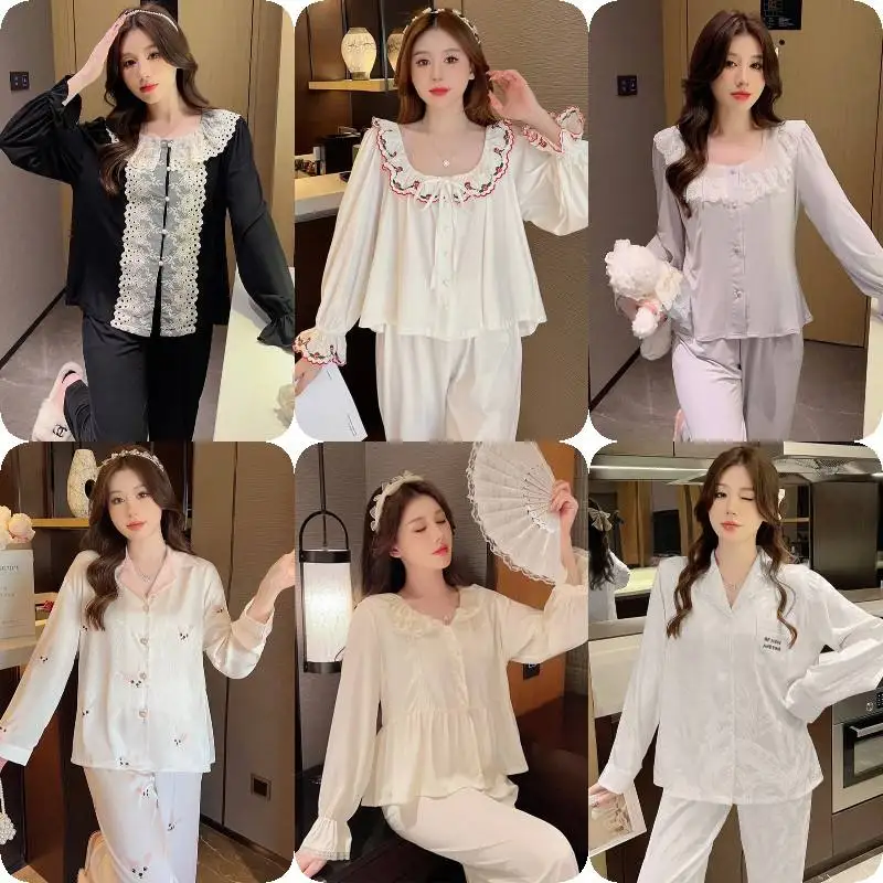 2023 Soft Two Piece Woman Pajama Sets Custom Oragnic Bamboo Pajamas For Women Set
