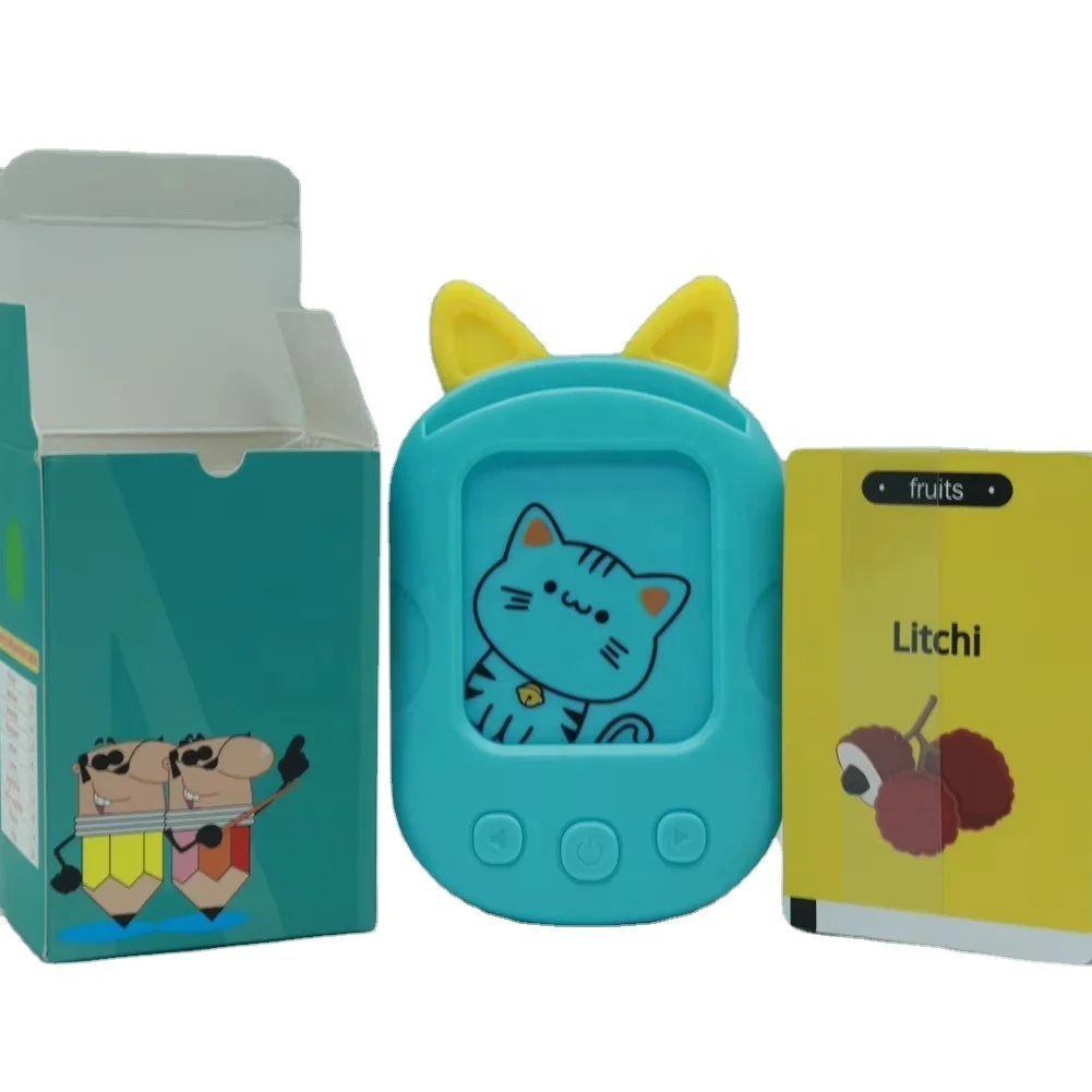 English Talking Flash Cards Early Education Machine Audible Electronic Language Learning Interactive Device For Children