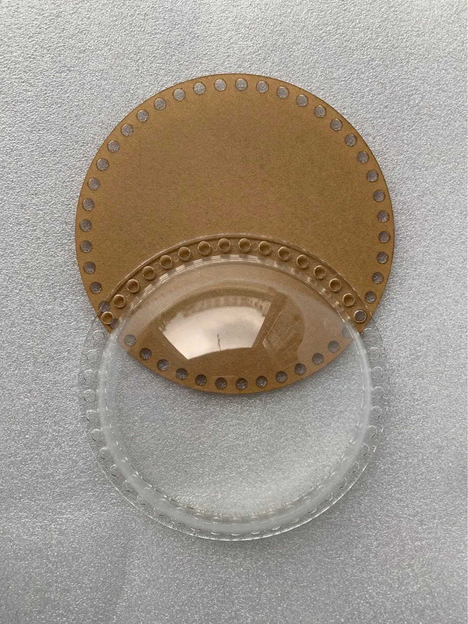 Acrylic Bottom Bags Transparent Cover Space Dome Handmade Bag Material Crochet Bag