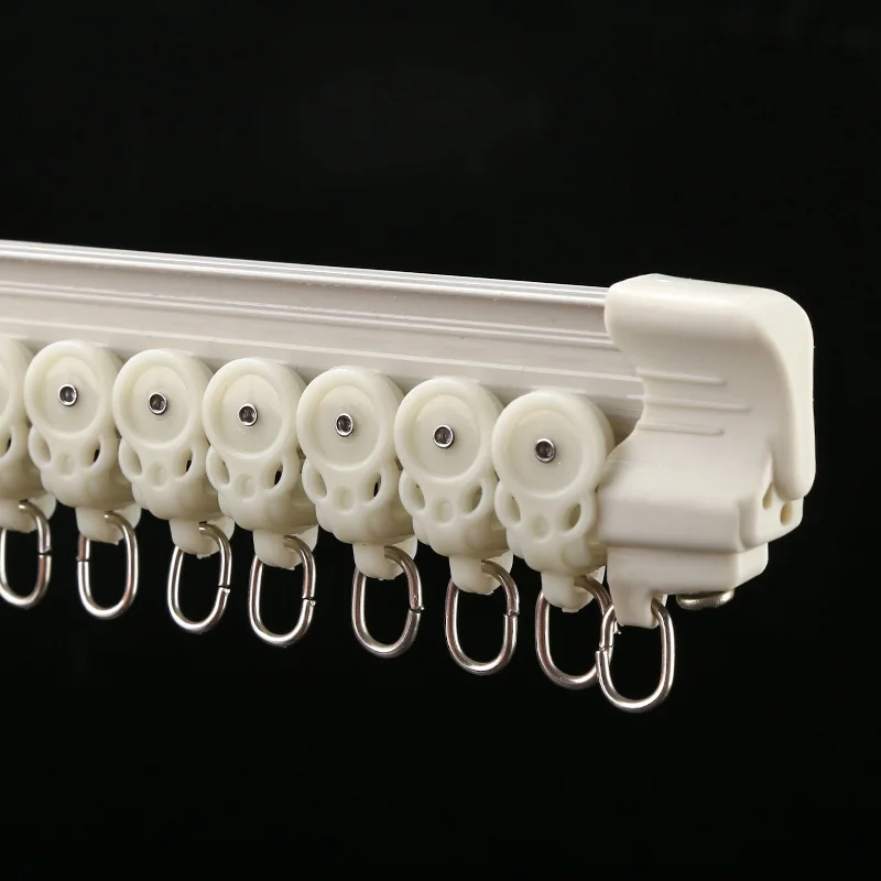 Smooth Track Aluminium and PVC Length 6M  Decorative Modern Curtain Track Set  Curtain Pole