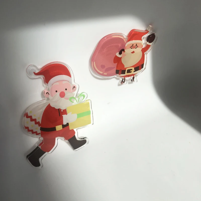 
Hot sale custom Christmas acrylic fridge magnet 