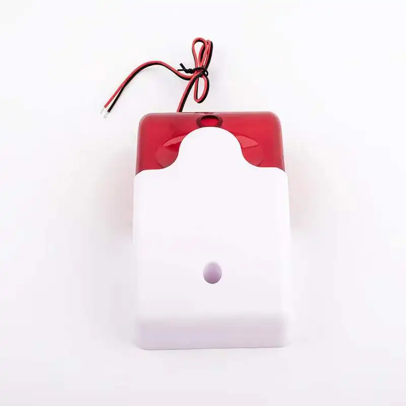 Wired Strobe Siren Durable 12V Sound Alarm Flashing Light Strobe Siren For 99 Zones PSTN/GSM Wireless Home Security Alarm