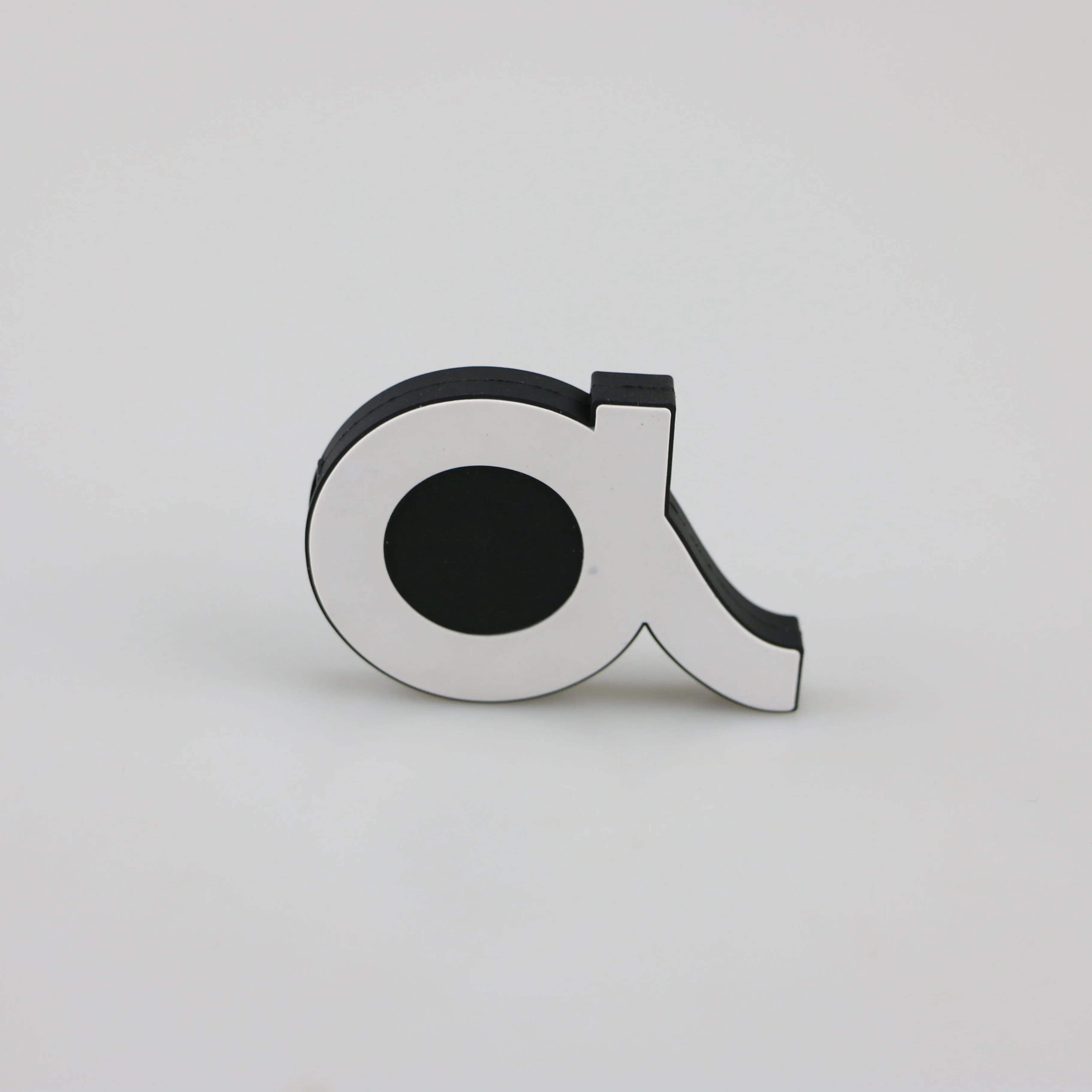 Customized Letter A 3D PVC USB Flash Drive Custom USB Stick Rubber Memory Flash Stick USB for Gifts with frame box