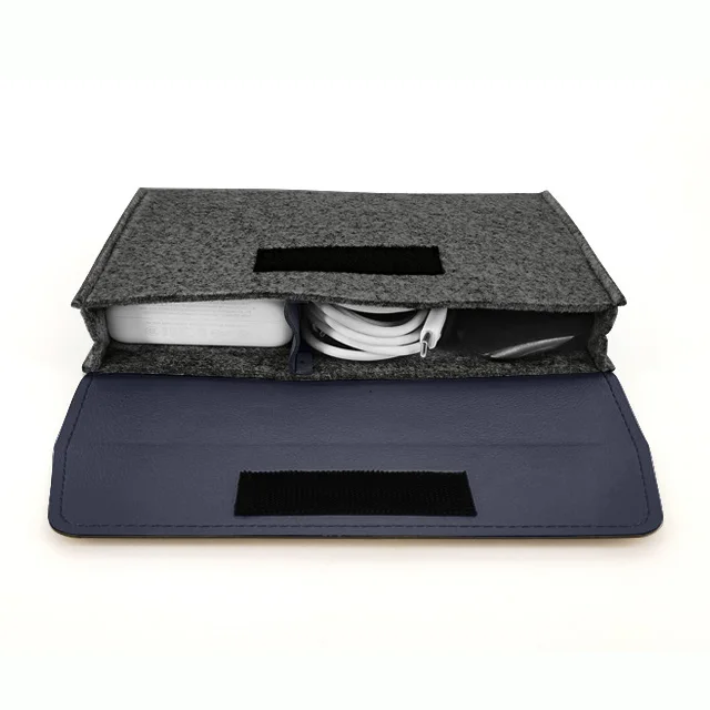 Профессиональная 14 дюймовая Экологически чистая кожаная сумка премиум-класса из войлока сумка для хранения 2 в 1 Набор