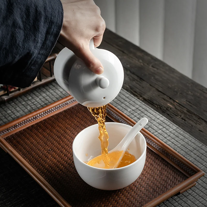 International Standard 150ml Green Black White Ceramic Tea Tasting Cup Set