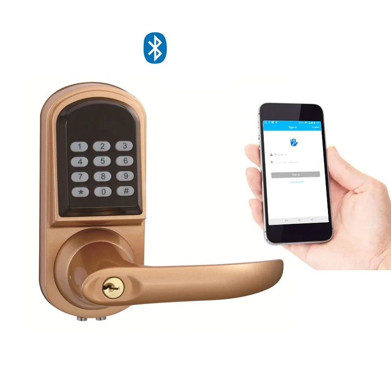 Best electronic lock wireless wifi smart front door locks with bluetooth unlock