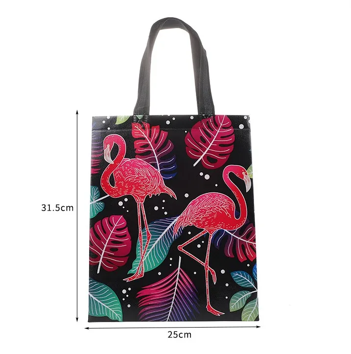 Custom printed eco friendly recycle pp fabric non woven wine shopping carry reusable grocery tote bags with logo