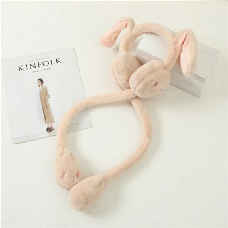 Hot earmuffs will move rabbit ears cute earmuffs female winter weather warm earmuffs antifreeze package ear hat R0866