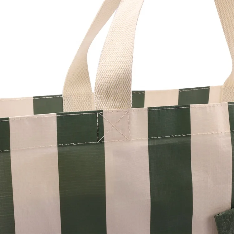 China Manufacturer Custom Reusable Grocery Shopping Bag Bopp Laminated Recycled PP Woven Bag With coin purse