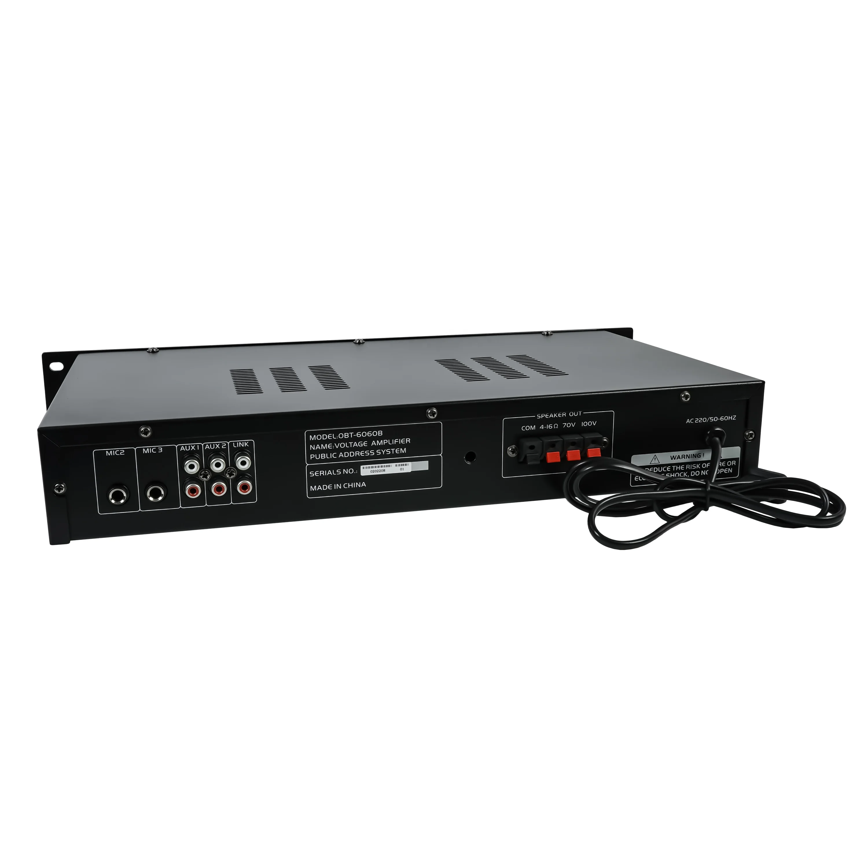 OBT-6060B High 1.5u High Grade Aluminum Plate Power Amplifier 60w High Power Public Broadcasting System Power Amplifier