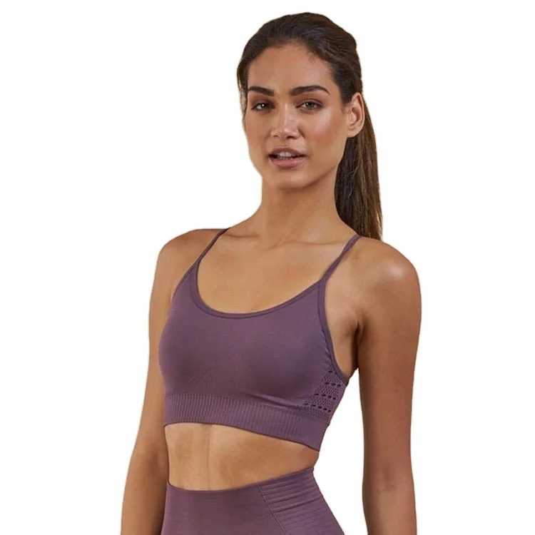 
Women Shockproof Sports Fashion Shoulder Strap flexible Sexy Fitness Sport Bra Top 