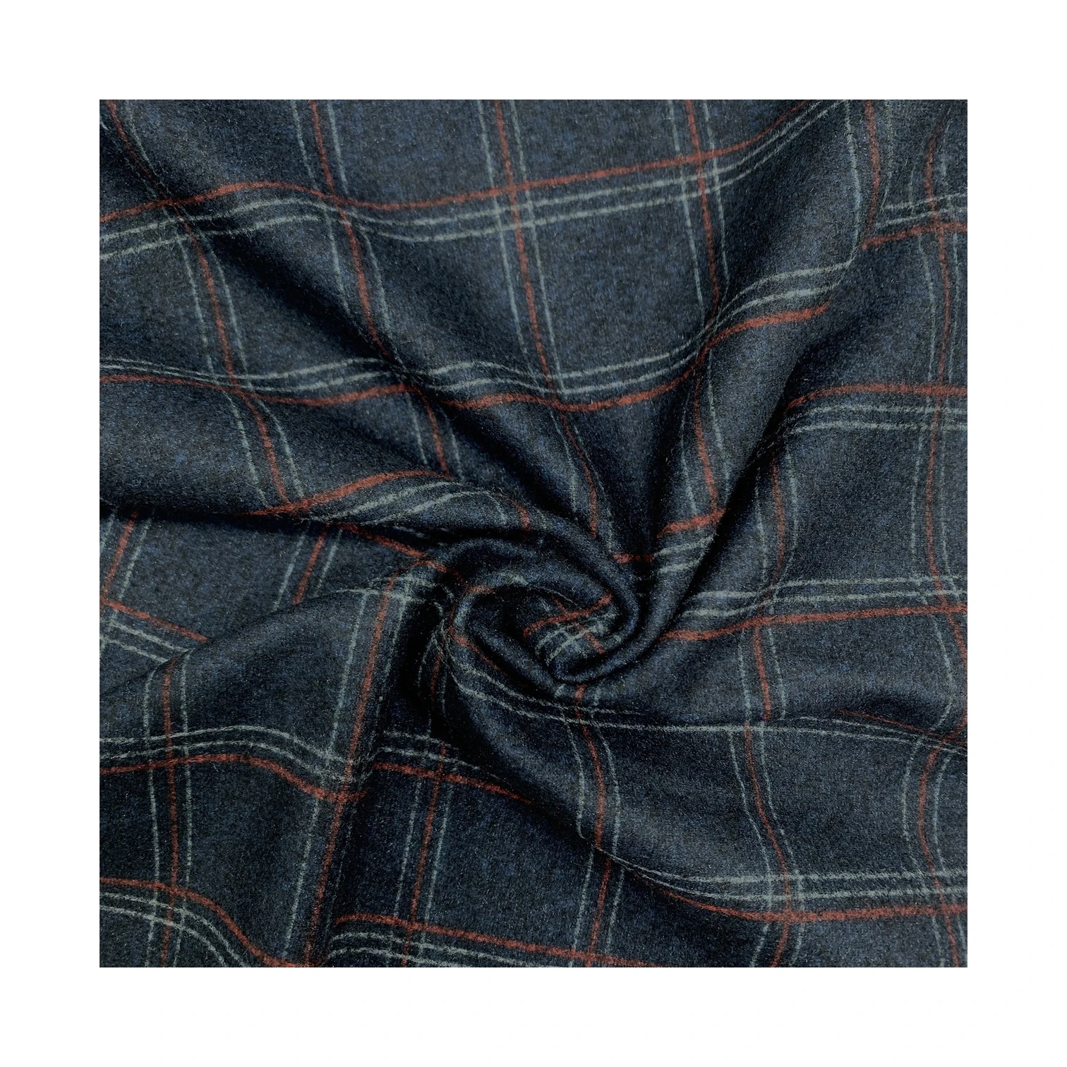 Good quality polyester print new design ab yarn melange Roma Paper Print Fabric for wholesale garment