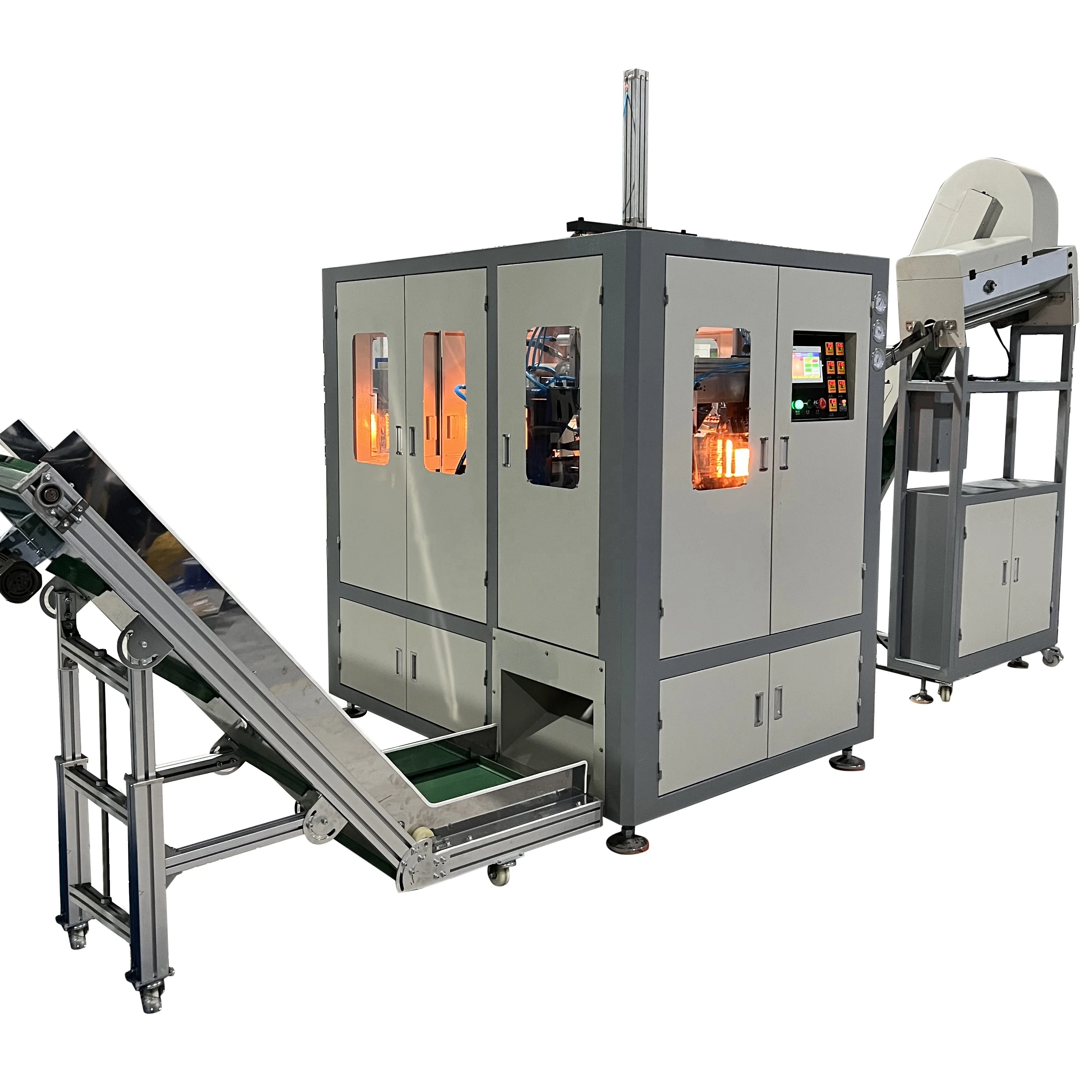 factory price 100ml to 1500ml mineral water PET bottle making semi auto automatic stretch blow blowing molding machine