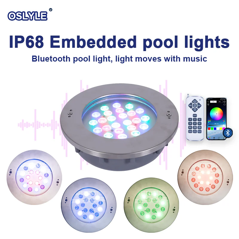 IP68 Stainless Steel 18W rgb Led Underwater Light IP68 Swimming Pool Light 12Volt