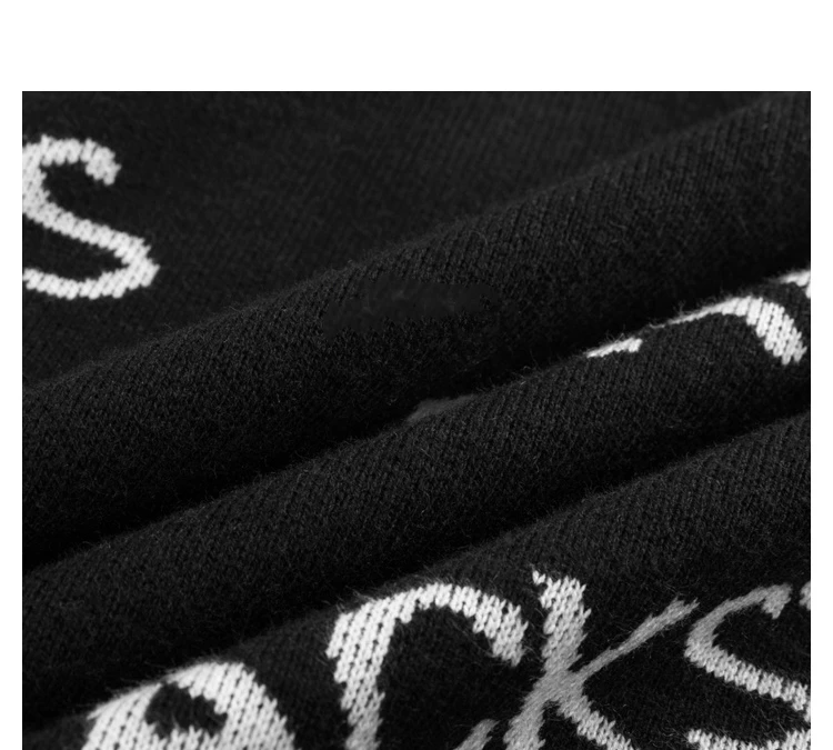 Custom OEM & ODM men sweater Jacquard knit pullover knitwear Long Sleeve jumpers cotton winter men designer knitted sweater