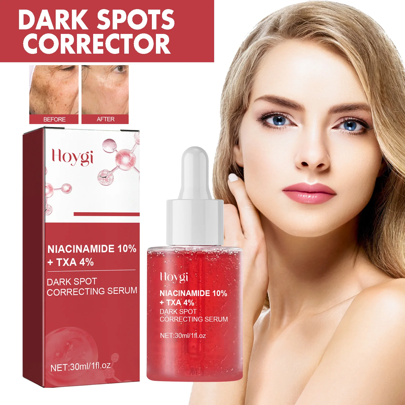 Private Label 10% Niacinamide 4% Tranexamic Acid Anti Dark Spot Brightening Facial Serum