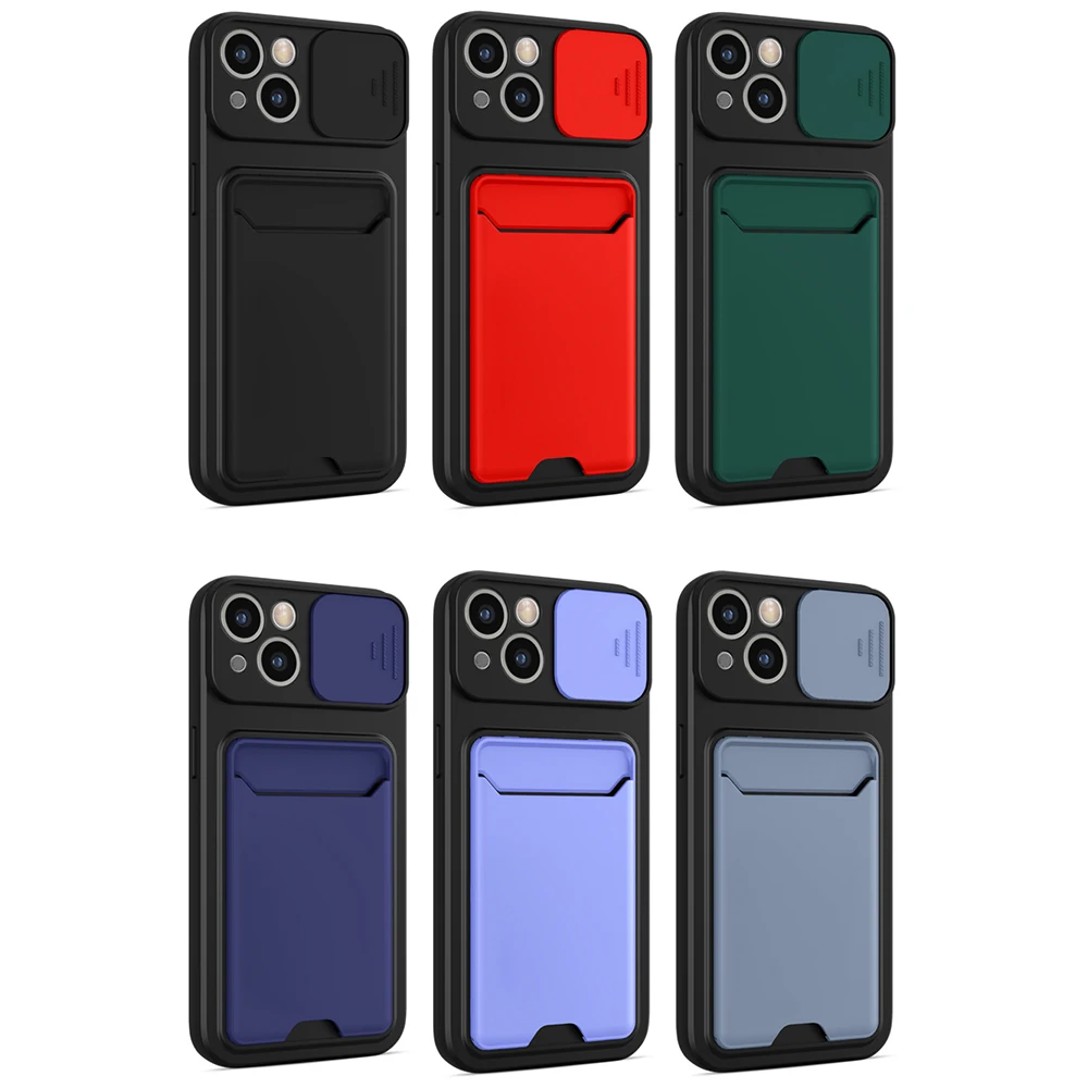 For Infinix Hot 10S 10T Phone Accessories Back Cover Armor Shockproof Card Slot Wallet Phone Case 2 in 1 Hybrid Slide Camera