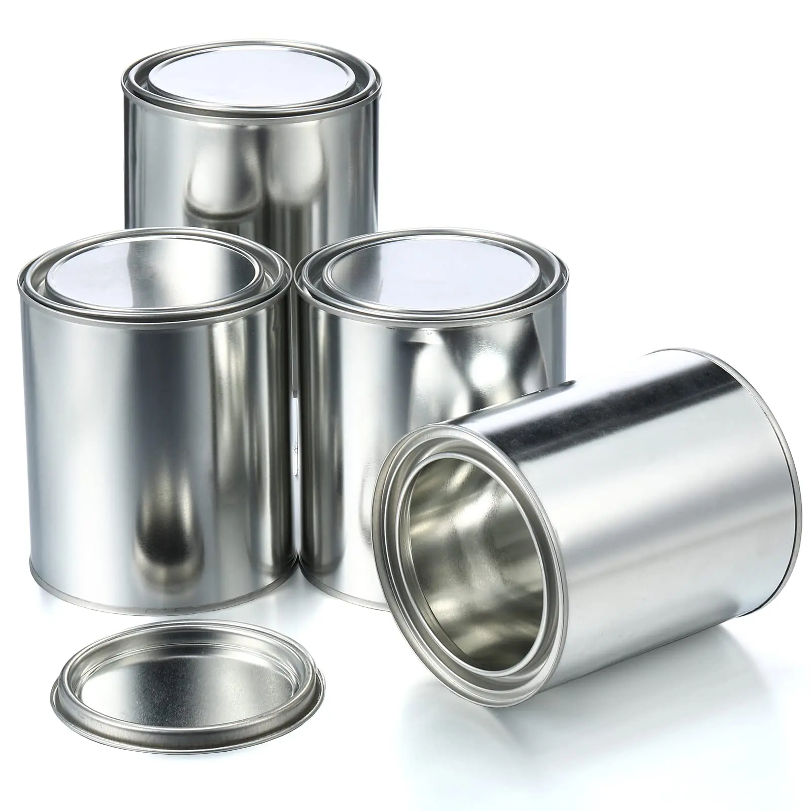 50ml-1000ml small empty round metal paint tin can with lids tin can factory