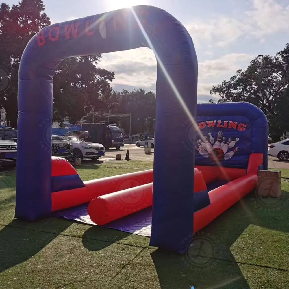 Commercial High Quality Adults Game Inflatable Bowling Game Indoor Used Bowling Alley Lane Cost For Sale