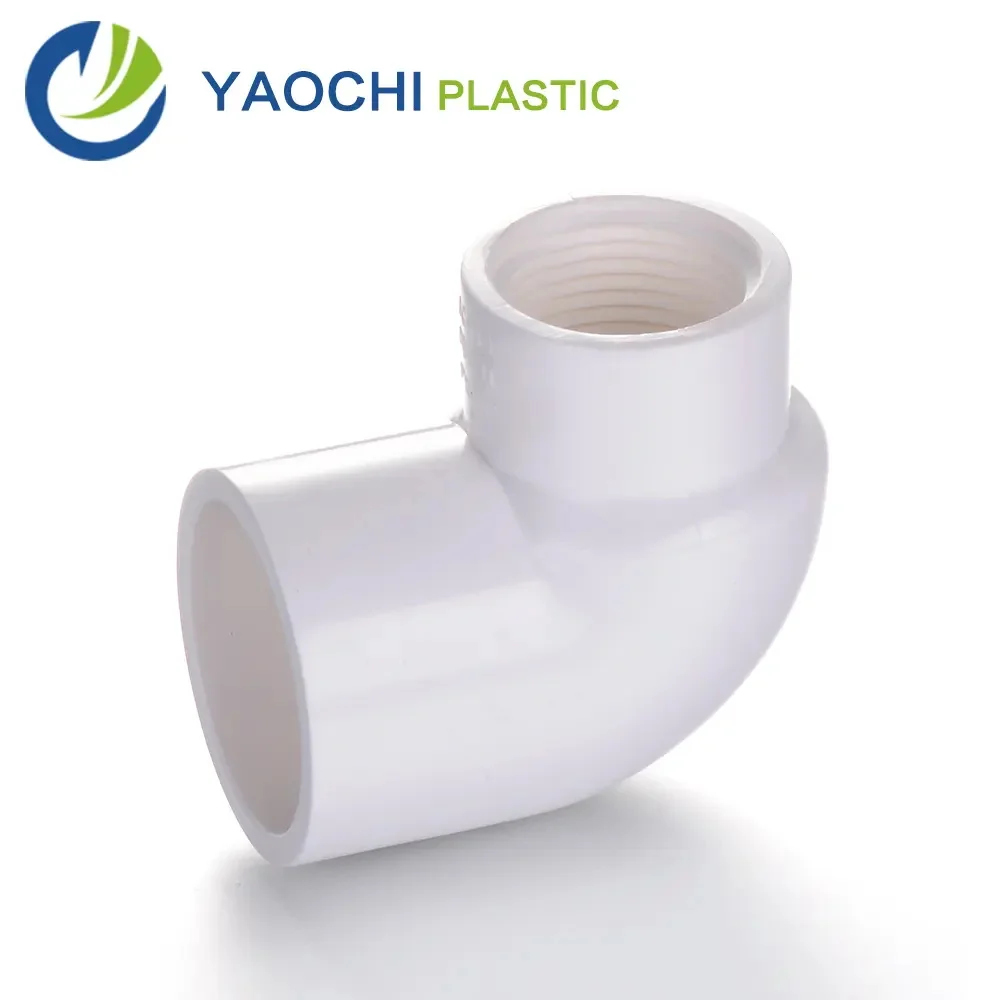ASTM SCH40 3/4 x1/2 ПВХ 90 градусов сточных вод женский уменьшающий локоть