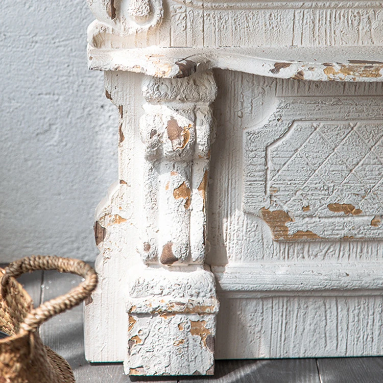 Factory Spot European Style Arch Antique Full Length Large Standing Wooden Mirror Vintage Mirror with Frame