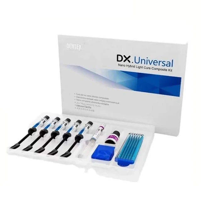 Стоматологический материал dx Универсальный композитный dentex светоотверждающий комплект Стоматологическая композитная Смола цена