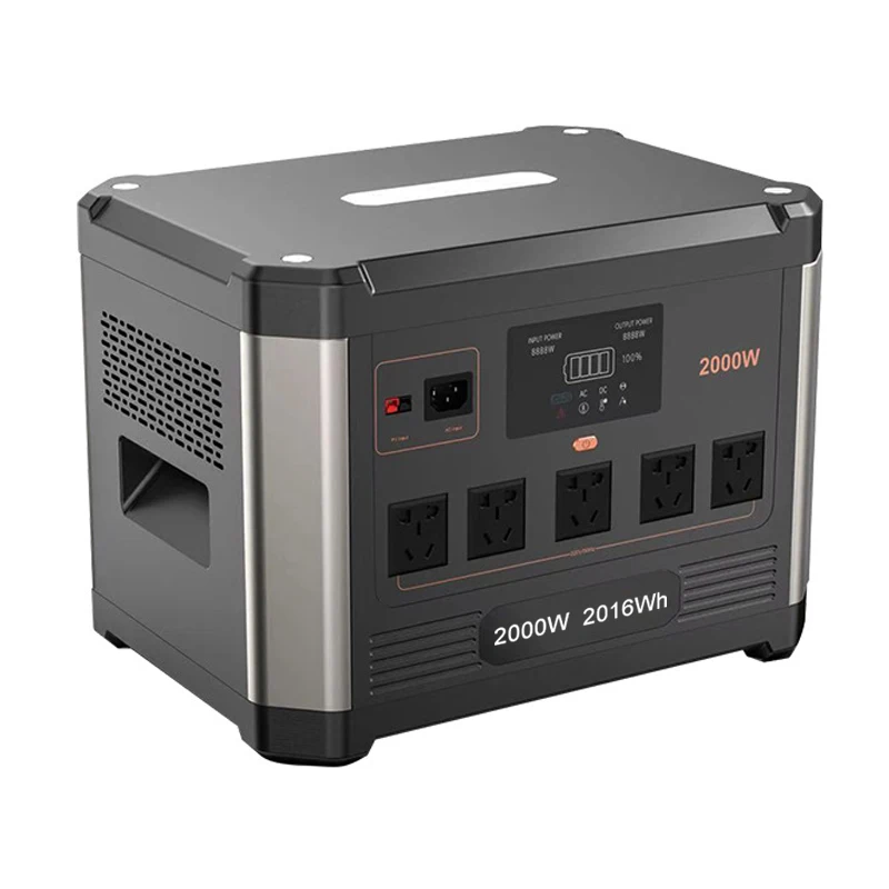 Литиевая энергия портативная аккумуляторная батарея power banks 2000 Вт портативная электростанция солнечная для мобильного телефона
