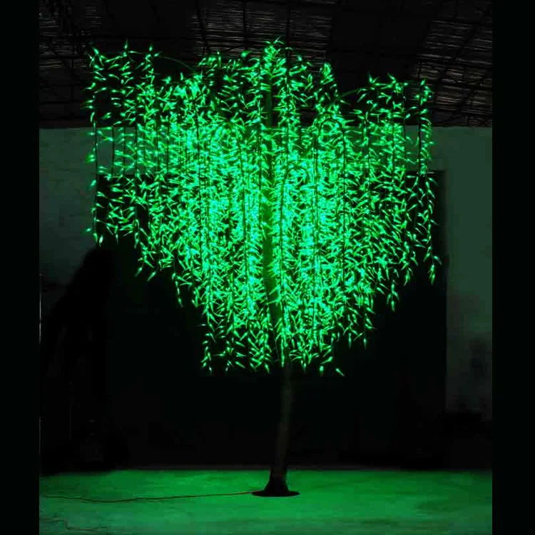 Christmas Lights 3m Led artificial lighted Weeping Outdoor Decoration Lighting Willow Tree