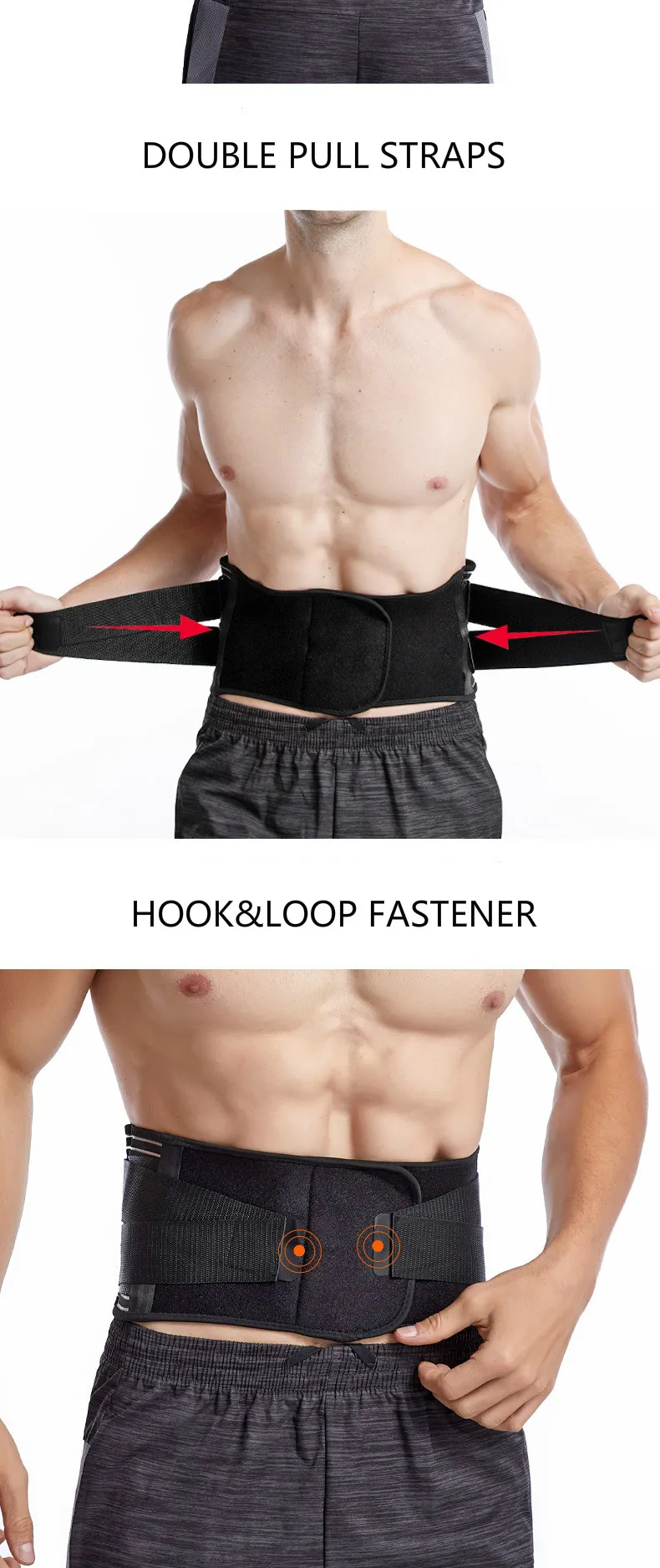 Wholesale Customized Good Quality Waist Trimmer Band Slimming Back Waist Trimmer Belt
