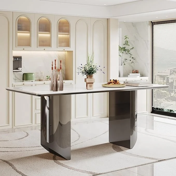 New design contemporary luxury dining tables dining room set Concrete dining room furniture for sale