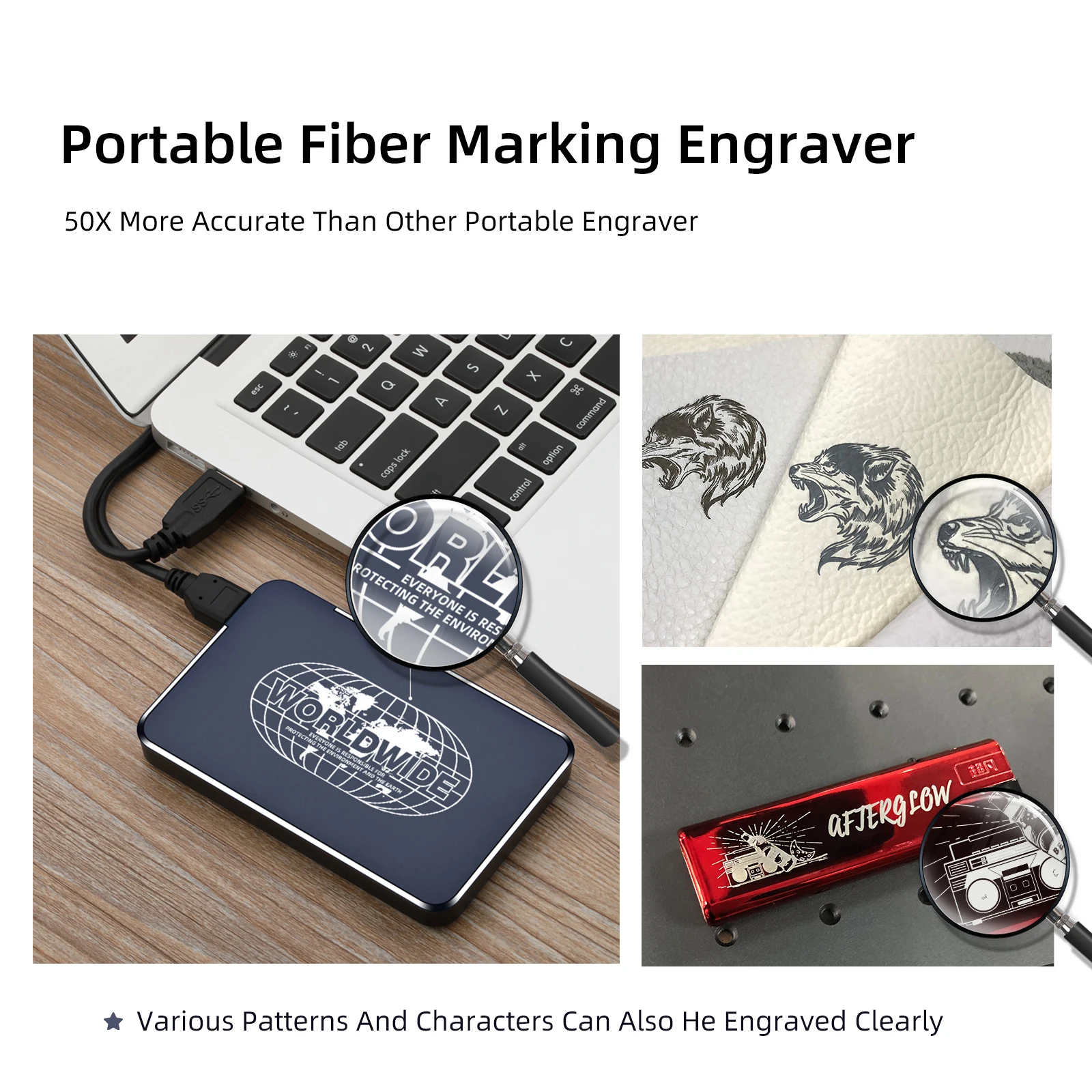 Laser Engraver Machines Portable Laser Engraving Mini Laser Printer With Blue tooth App Control For DIY Logo Design