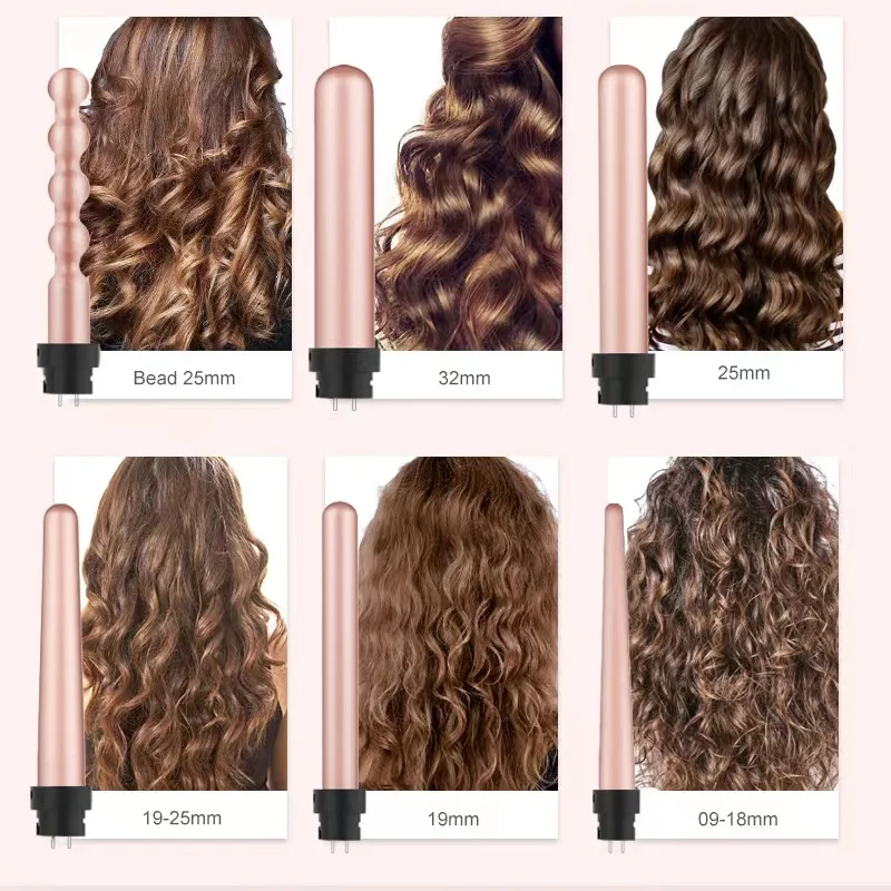 5-in -1 Interchangeable  Hair Curler Tiktok Amazon Wavytalk Hot Sale Flat Iron Professional Hair Curler  Waver Curling Iron