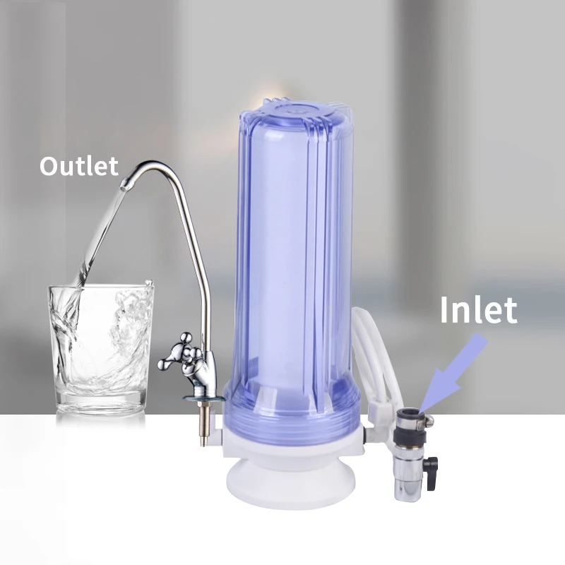 Lower Price Single Stage Counter Top Water Filter Desktop Water Purifier