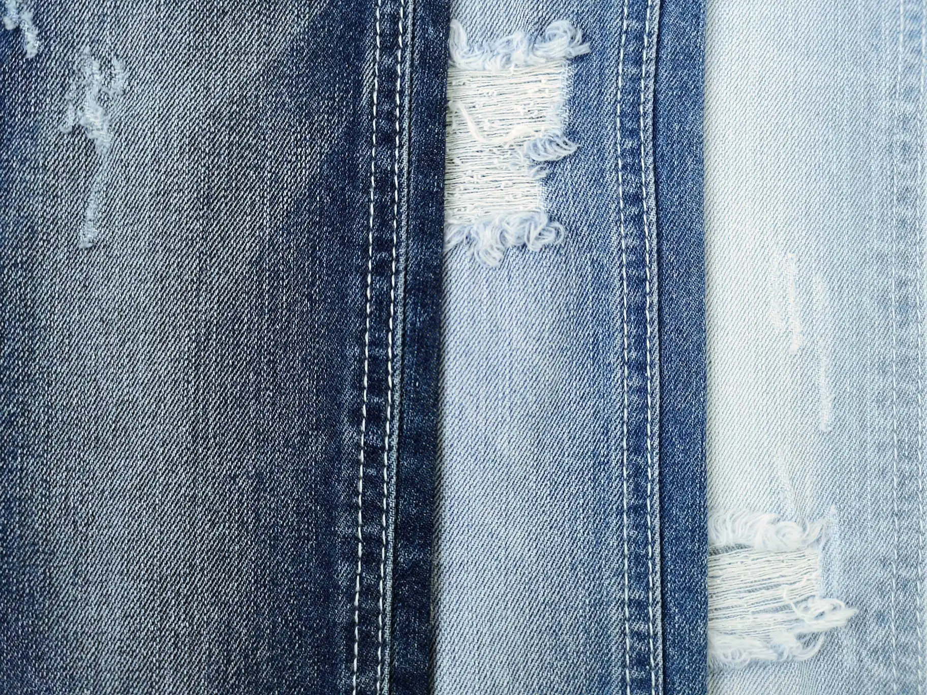 718 High quality cotton polyester viscose warp slub denim fabric for jeans wholesale