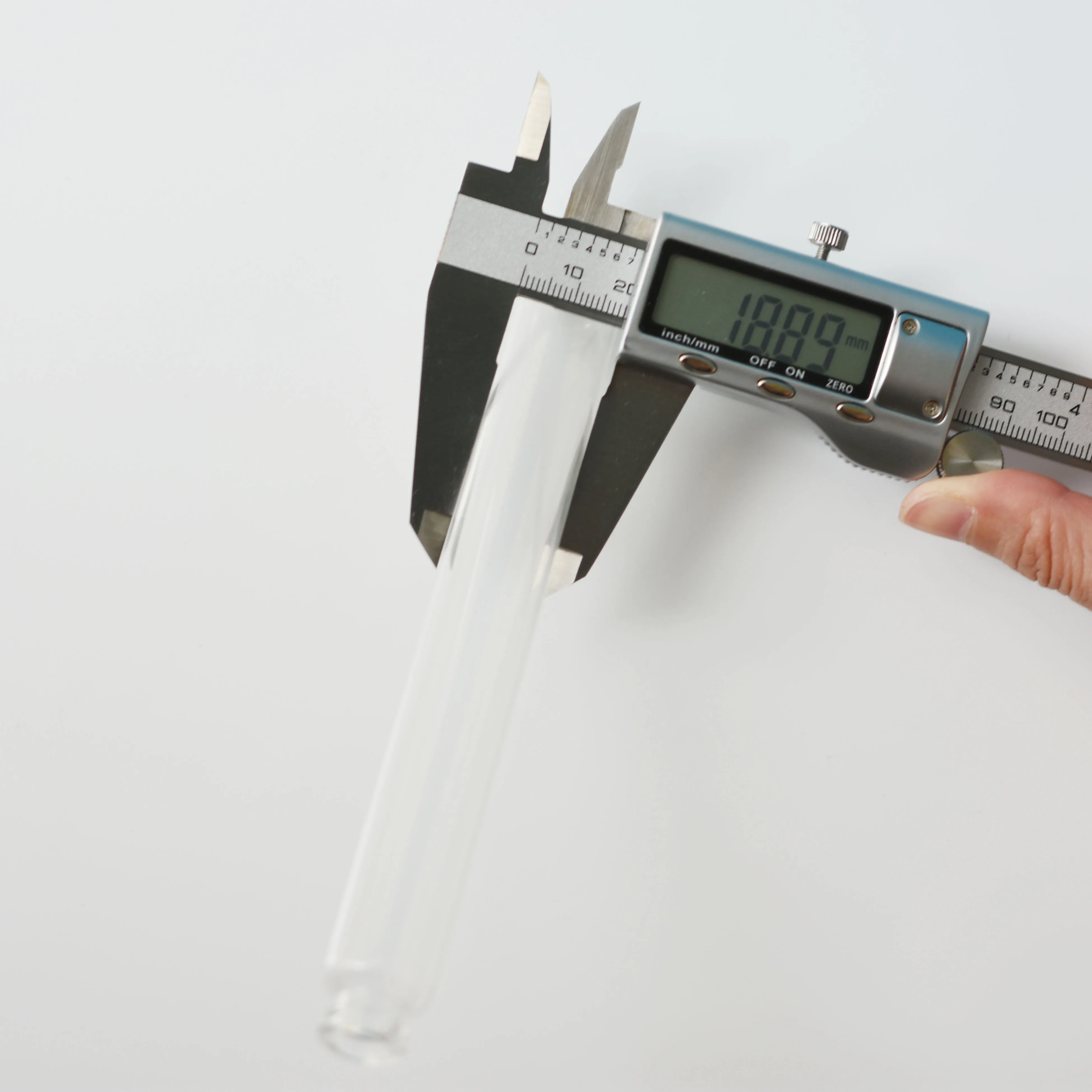 HeLun 1oz 30ml 32ml 35ml D19mm H155mm Empty Cylenderical Round Tube Glass Perfume Bottle Packaging