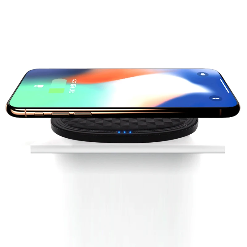 10W 5W Mini Portable Cell Phone Charger Desk Desktop Wireless Charger Pad