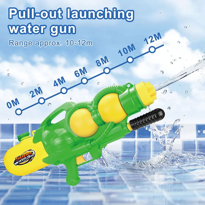 Powerful Big Water Gun with 2800ML Capacity Straps Water Gun Toys for Fighting Battle Game Toys