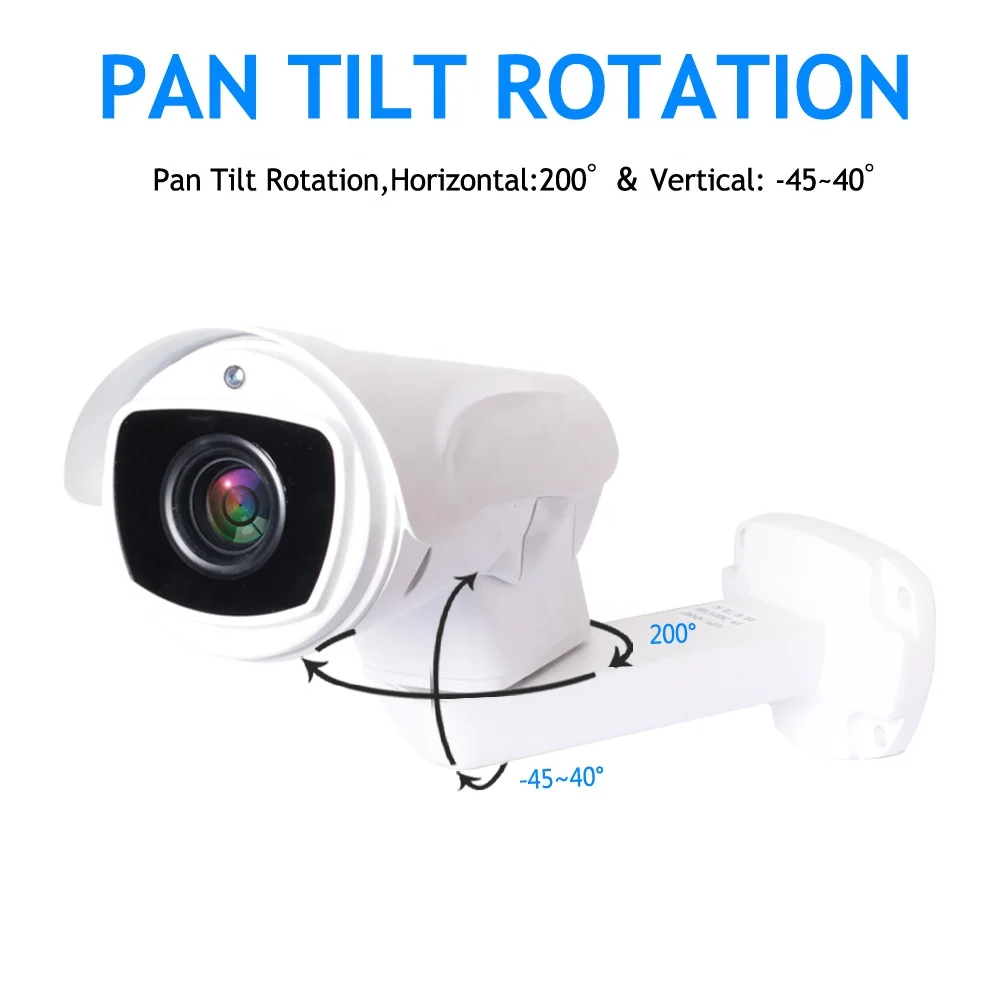  H.265 P2P 1080P 10X Zoom 2MP 4IN1 IR 100M камера ночного видения с автоматическим фокусом мини AHD Ip66 цилиндрическая вращающаяся наружная ptz безопасности