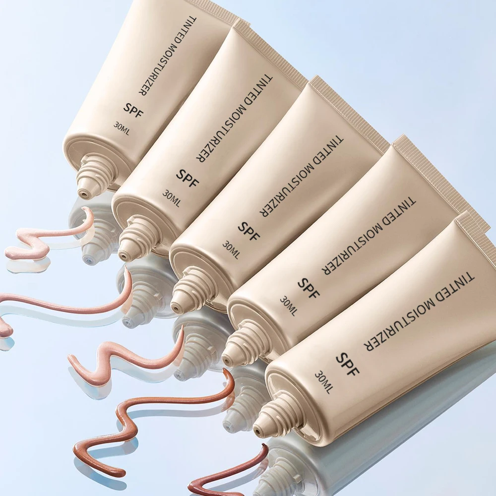 3 In1 Tint Moisturizing Cream for Face Makeup Primer with Logo Facial Daily Lotion Wholesale SPF Tinted Moisturizer Face Primer