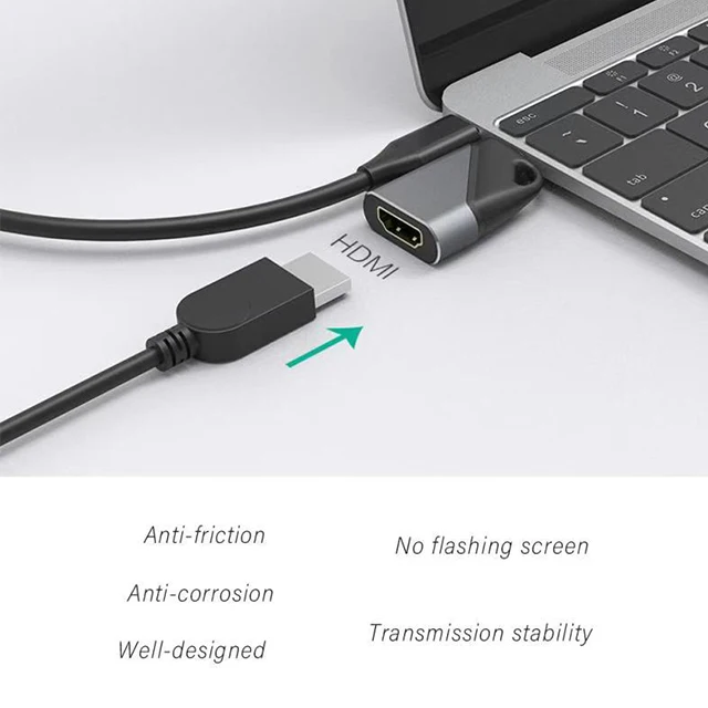  2020 Новый Разработанный Кабель с разъемом USB типа C для HD-MI 4K @ 30 Гц мини брелок адаптер видео