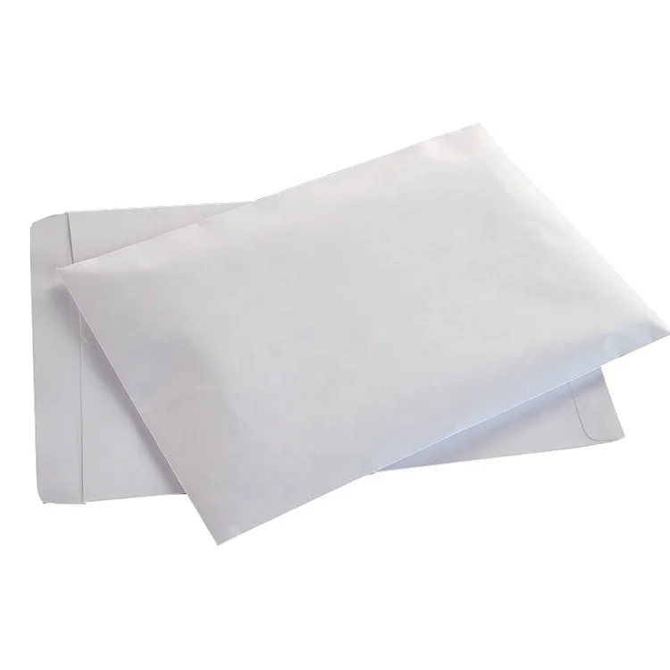 Полностью белый конверт с логотипом компании на заказ для конфиденциальных вещей, упаковка/отправка в качестве офисных принадлежностей