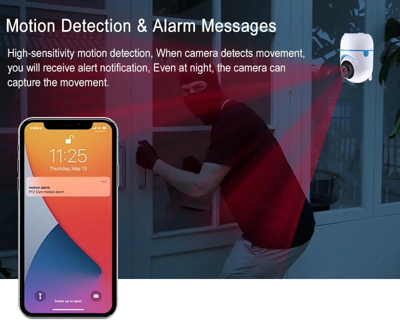 Auto Tracking Full HD IP Camera Surveillance Security Monitor WiFi Mini Smart Home CCTV Indoor PTZ Cloud App Camera